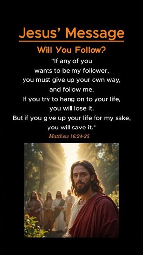 Bible Verse: Follow Jesus