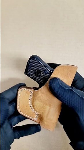 Azula Gun Holsters Leather Pocket Holster For Beretta 950 Jetfire .25 ACP, 950BS 22 Short Pistol CCW