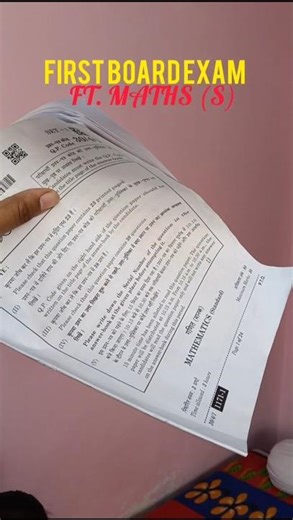 Math's ka board exam vlog😭🔪 #mathsboardexam #boardexam #cbse #minovlog #shorts