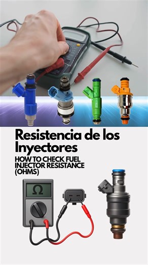 ✅ Impedancia del inyector (Injector Coil Impedance) La impedancia es la resistencia eléctrica interna que ofrece la bobina del inyector al paso de corriente. Este valor determina cuánta energía necesita para abrir correctamente la válvula. Los inyectores de baja impedancia (2 Ω–4 Ω) consumen más corriente y suelen usarse en motores de alto desempeño, mientras que los de alta impedancia (12 Ω–16 Ω) requieren menos corriente y son comunes en sistemas modernos controlados por ECU. ✅ Ejemplos de res