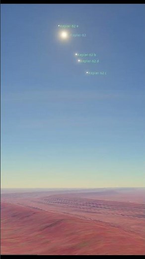 kepler-62f surface #shorts in space engine (17 November 2025)