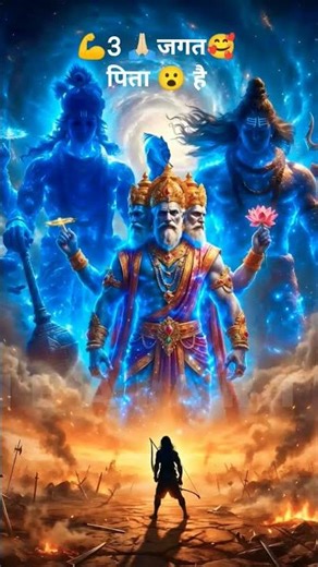 💪🥰😮🙏🏻# 3 जगत पिता #एक साथ में #😡🥰😮🙏🏻🚩🚩