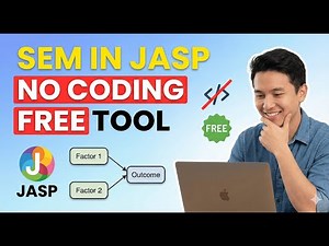 How to Do Structural Equation Modeling (SEM) in JASP | SEM without Coding | Free Tool