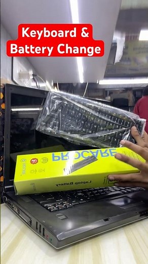 Lenovo laptop keyboard and battery change ✅ #short #shortsvideo #laptop #laptoprepairing #minivlog