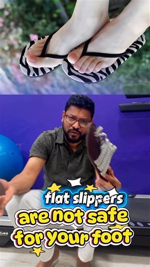 CARC on Instagram: "Wearing flat slippers 👡 is not ideal because they can lead to back pain 😣 and other posture-related problems. Flat slippers usually lack proper arch support 🦶, which causes poor alignment of the feet and affects the entire body posture, putting strain on the lower back 💢. They also provide little to no cushioning, meaning they don’t absorb shock well when you walk 🚶‍♀️, leading to added stress on your joints and spine. Over time ⏳, this can result in discomfort or pain i