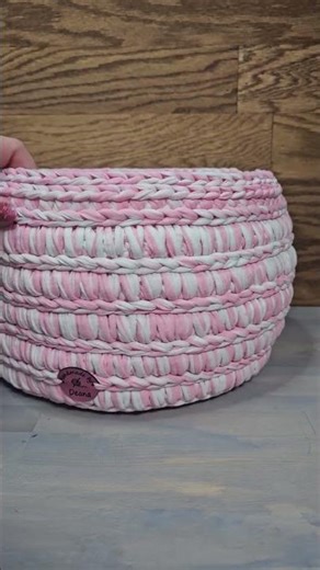 Spike Stitch Crochet Basket