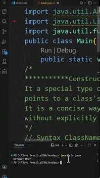 ConstructorReference #coding #javaprogramming #computerscience #javalanguage #java #programming
