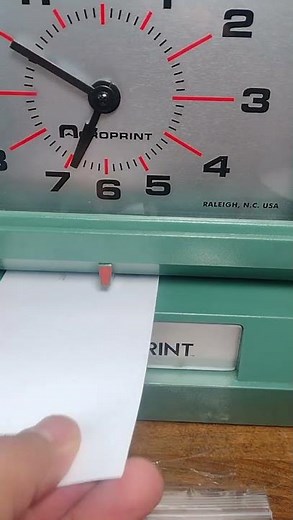 Acroprint 150NR4 Analog Time Recorder Punch Card Machine