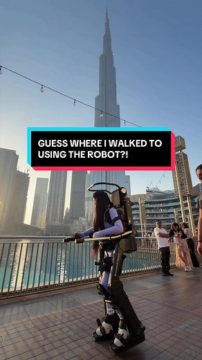Paralyzed Woman Walks Burjkhalifa Using Robot