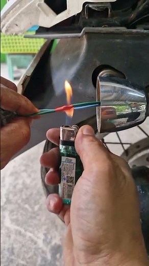 motorcycle turn signal cable connection process#shorts