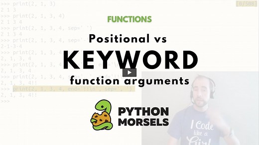 Positional vs keyword arguments