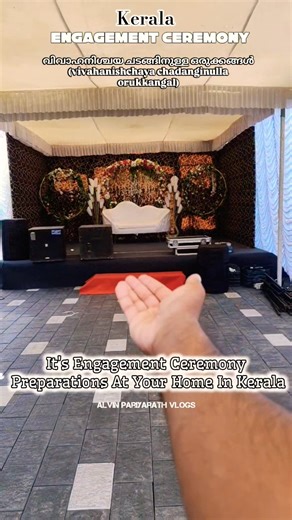 KERALA ENGAGEMENT CEREMONY PREPARATIONS #shorts #engagement #engagementvibes #keralawedding #wedding