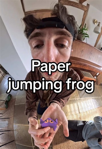 How to Make a Paper Jumping Frog