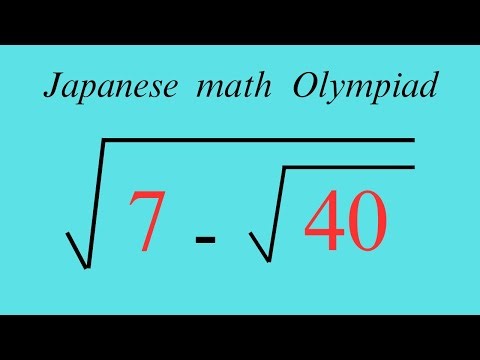 Japan | A very nice square root math simplification | Japanese Math Olympiad |