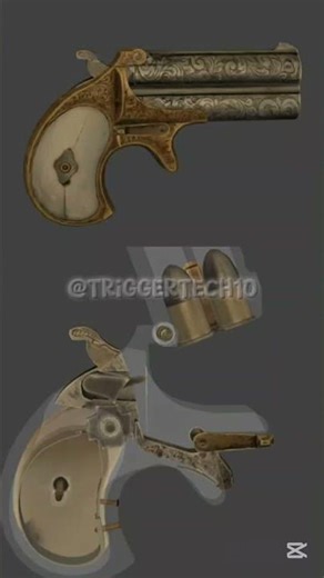 Derringer 🔫 — Pocket Power, Big Legacy #usa #armafuncion #militaryhistory