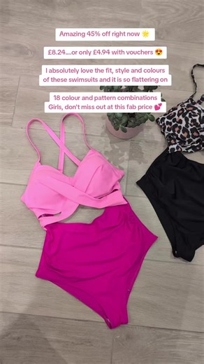 45% off these gorgeous swimsuits right now. I love the fit, style and colours. I can't wait to wear this swimsuit on the beach on my holiday this summer #tiktokmademebuyit #swimsuit #swimwearstyle #swimwear #beachwear