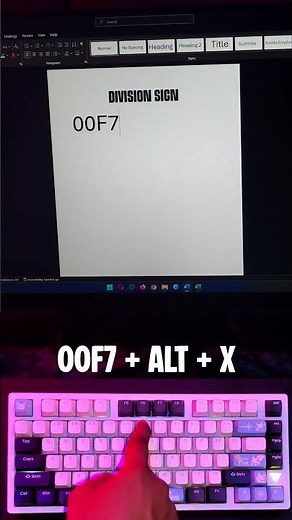 Division Sign in MS Word Shortcut – Hidden Keyboard Trick You Didn’t Know!