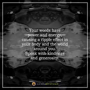 Everything continues forward. This is also known as the ripple effect! | Science & Metaphysics