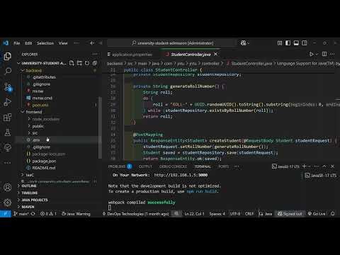 University Student Enrollment Portal – Real-World DevOps Project