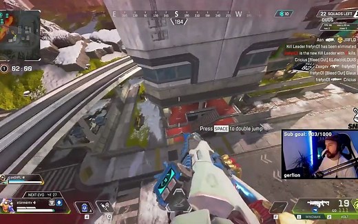 [Apex Legends] NRG lulu : 那是什么? 嗖的一下就没了 ??????????动力小子终极身法