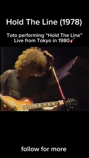 Toto performing “Hold The Line” live in Tokyo, 1980 #liveperformance #holdtheline #toto #shorts