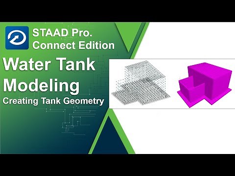 Creating Water Tank Model in STAAD Pro. Analytical Mode