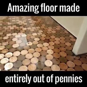 11K views · 135 reactions | Amazing floor made entirely out of pennies :) | Been Home Ideas | Facebook