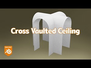 Create a cross vaulted ceiling model in Blender