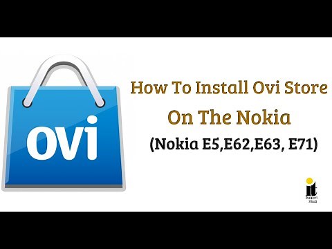 how to install ovi store on the nokia e5, e62, e63, e71