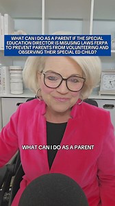 3.1K views · 17 reactions | What can you do as a parent if the special education director misuses laws FERPA to prevent parents from volunteering and observing their special education child? #FERPA #SpecialEducation #ParentAdvocacy #parentsofspecialneeds | Special Education Boss | Facebook