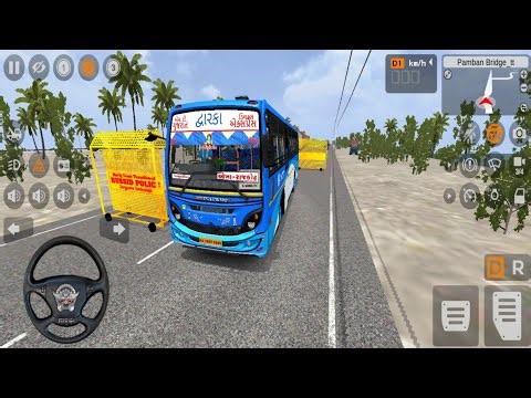 GSRTC EXPRESS BUS Mod For Bussid -SPEED BREAKERS AND BARRICADES Road Map in Bus Simulator Indonesia