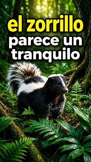 The skunk's long-range spray defense mechanism #amazonas #animals #skunk