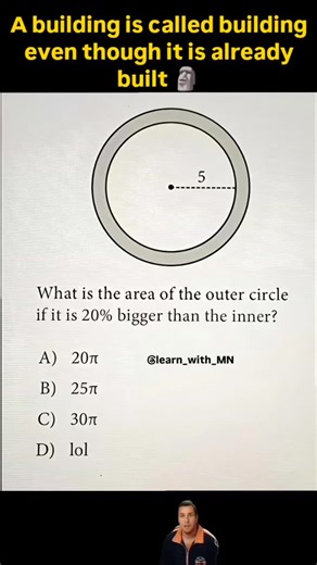 Learn with MN on Instagram: "DM for paid promo Collab 💛 The problem of two circles Two concentric circles : : : #mathproblems #mathslover #puzzlingcommunity #instagramreels"