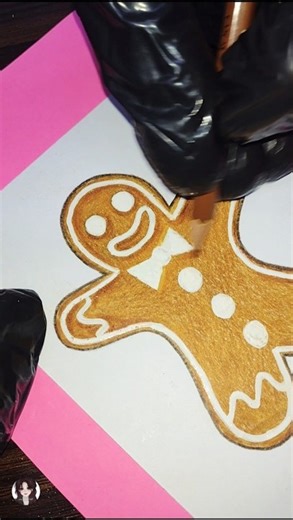 How To Draw A Gingerbread #art #trending #drawing #how #diy #اكسبلور #tutorial #shorts #ginger