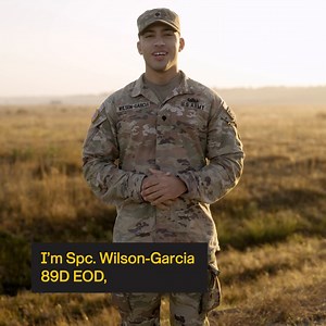 Give tough times a tougher time. The Army gives you the tools you need to stay the course. Watch Spc. Wilson-Garcia (89D) talk about his experience and then follow this link to learn more about this how to become an Explosive Ordnance Detector in the US Army. https://www.goarmy.com/info.html?iom=BLZN | Army Recruiting Indianapolis | Facebook