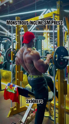 Monstrous Incline Smith Machine Press 2x90 Reps — Workout Technique