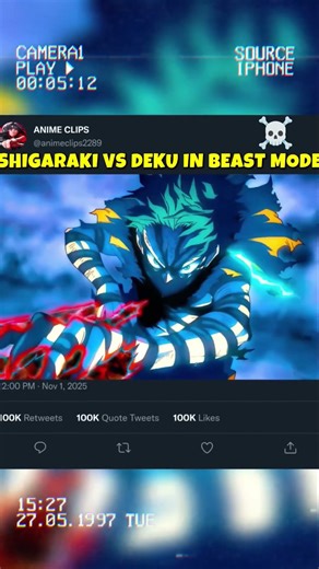 SHIGARAKI VS DEKU IN BEAST MODE #subscribe #mhacommunity #deku #like #shorts #trending #anime