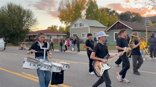 3.4K views · 60 reactions | EVMS Marching band at EVHS homecoming parade!! 論 | EVMS - Eagle Valley Middle School | Facebook