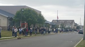 Seniors on line for Beach badges ☹ Brigantine's line for beach badges stretched more than a block and included more than 100 people at times, formed this morning as today is the first day they were being sold. Beach tags are not required until June 20. | Real Brigantine