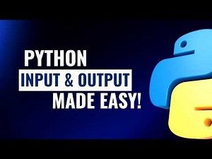 Input and Output | Python Fundamentals for Beginners 🐍