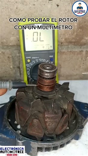 HOW TO TEST THE ROTOR WITH A MULTIMETER!!! #automotiveelectronics #automobile