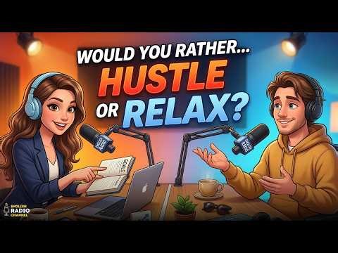 English Podcast for Easy Conversation | Hustle or Relax? English Radio Channel