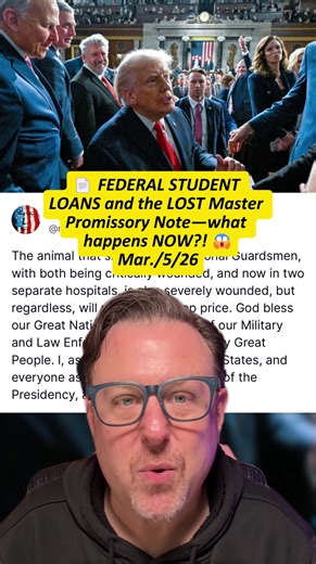 📄 FEDERAL STUDENT LOANS and the LOST Master Promissory Note—what happens NOW?! 😱 #studentloans #fafsa #education #news