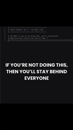 Stop Coding Like a Junior: Master While Loops or Stay Behind! 🐍🚀