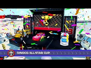 Cars 3: Driven to Win - Lightning McQueen in Dinoco All-Star Cup - PS4 Gameplay