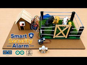 How to make Smart Security Alarm using Ultrasonic sensor and Servo Motor