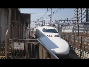 【駅放送つき】東海道新幹線700系B編成「こだま」東京行き 名古屋駅到着