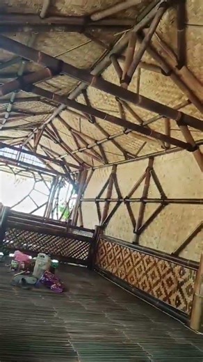 Bamboo Restaurant Located on the Second Floor with Minimalist Motif #bamboocafe #bamboorestaurant...