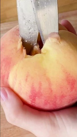 桃の種すっぽり❤気持ちいい❤桃パフェの作り方