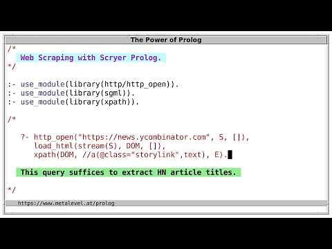 Web Scraping with Prolog